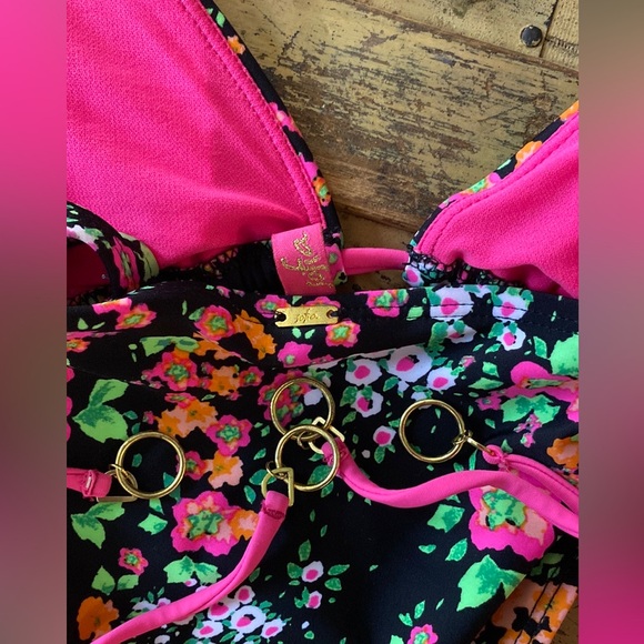 SOFIA BY VIX BIKINI SET FLORAL FLOWER GARDEN PATTERN BIKINI SET